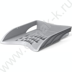 Лоток горизонтальный литой S-Wing серый | Фото 1