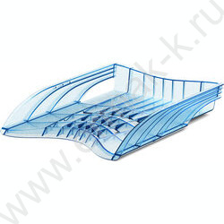 Лоток горизонтальный литой S-Wing, Glitter /голубой | Фото 1