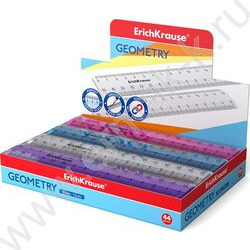 Линейка пл 15см Glitter, полупрозрачная /ассорти /коробка-дисплей | Фото 2