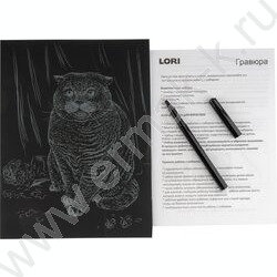 Набор д/творчества Гравюра серебро Британская кошка | Фото 4