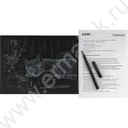 Набор д/творчества Гравюра серебро Русская голубая кошка | Фото 4