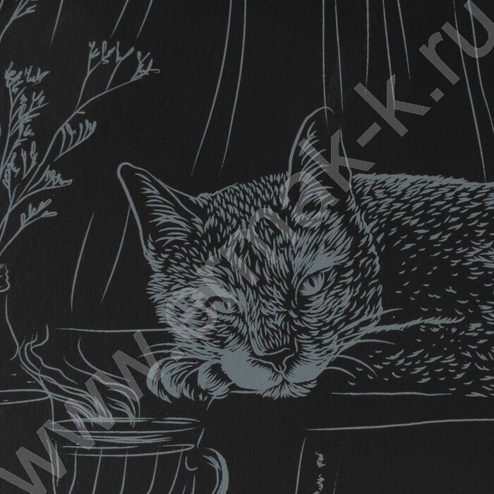 Набор д/творчества Гравюра серебро Русская голубая кошка | Фото 5