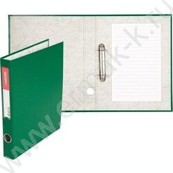 Папка 2 кольца PP /зеленая /Ø колец 30мм | Фото 3