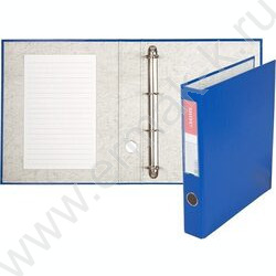 Папка 4 кольца 50мм PP /синяя /Ø колец 40мм | Фото 2