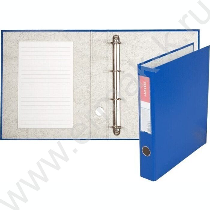 Папка 4 кольца 50мм PP /синяя /Ø колец 40мм | Фото 2