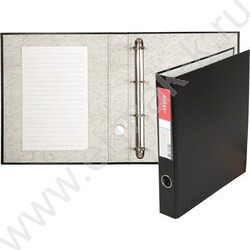 Папка 4 кольца 50мм PP /черная /Ø колец 40мм | Фото 2