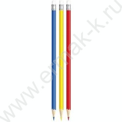 Карандаши пластиковые 12цв Rewrite /шестигранные / 2М, d грифеля-3мм / с ластиком / к/кор | Фото 2