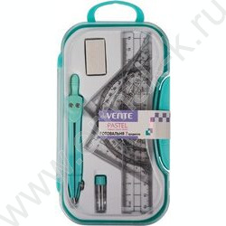 Готовальня  7предм "Pastel" /пастельные цвета /цв.корпус /ассорти | Фото 3