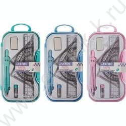 Готовальня  7предм "Pastel" /пастельные цвета /цв.корпус /ассорти | Фото 4