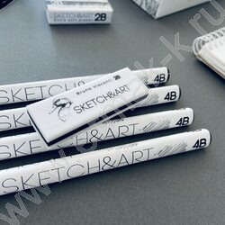Ластик художественный Sketch&Art супермягкий 2B | Фото 5