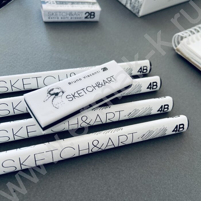 Ластик художественный Sketch&Art супермягкий 2B | Фото 5