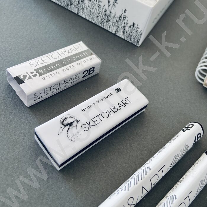 Ластик художественный Sketch&Art супермягкий 2B | Фото 6
