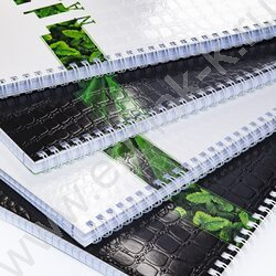 Тетрадь  96л А4 клетка/спираль "Nature" тиснение CROCO ассорти | Фото 8