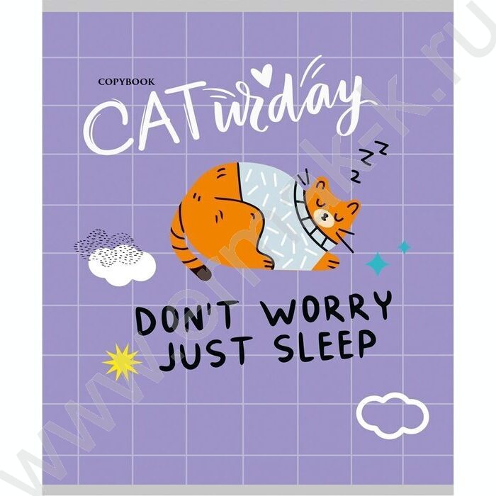 Тетрадь  96л клетка "Будни котиков" ассорти | Фото 4