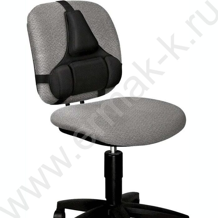 Поддерживающая подушка д/кресла PRO с фиксирующими ремнями,пена + ткань,черная | Фото 1