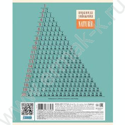 Тетрадь  24л клетка "Nature" 5видов | Фото 6