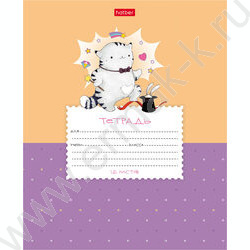 Тетрадь  12л линейка косая "Приключения кота Пирожка" 5видов | Фото 1