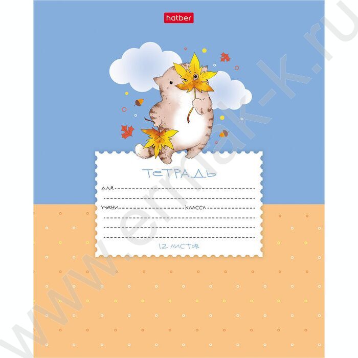 Тетрадь  12л линейка косая "Приключения кота Пирожка" 5видов | Фото 4