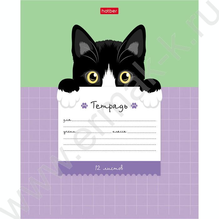 Тетрадь  12л клетка крупная "Поиграй со мной" 5видов | Фото 7