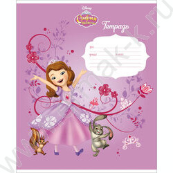 Тетрадь  12л линейка "София Прекрасная" 5видов | Фото 1