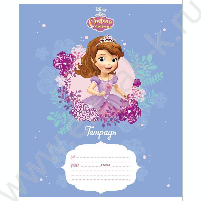 Тетрадь  12л линейка "София Прекрасная" 5видов | Фото 2