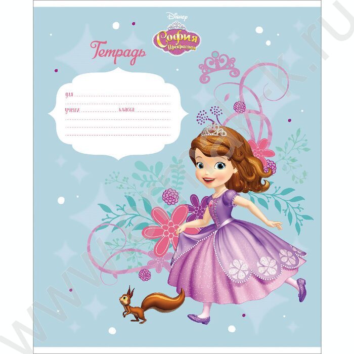 Тетрадь  12л линейка "София Прекрасная" 5видов | Фото 3