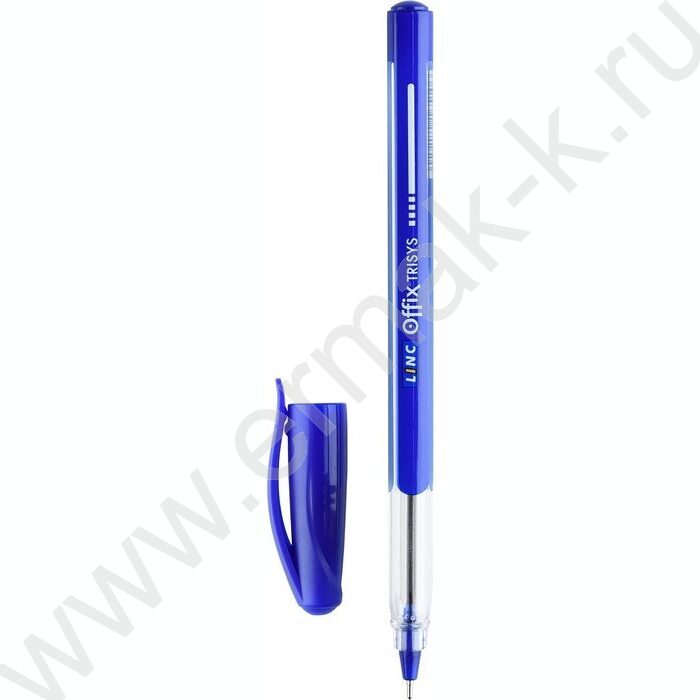 Ручка шар Trisys синяя 0,7мм /треугольный корпус/ | Фото 1