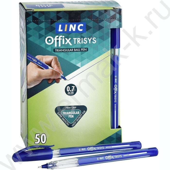 Ручка шар Trisys синяя 0,7мм /треугольный корпус/ | Фото 4