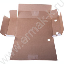 Папка архивная  75мм на завязках /микрогофрокартон /белая /2 завязки, до 700л. | Фото 2