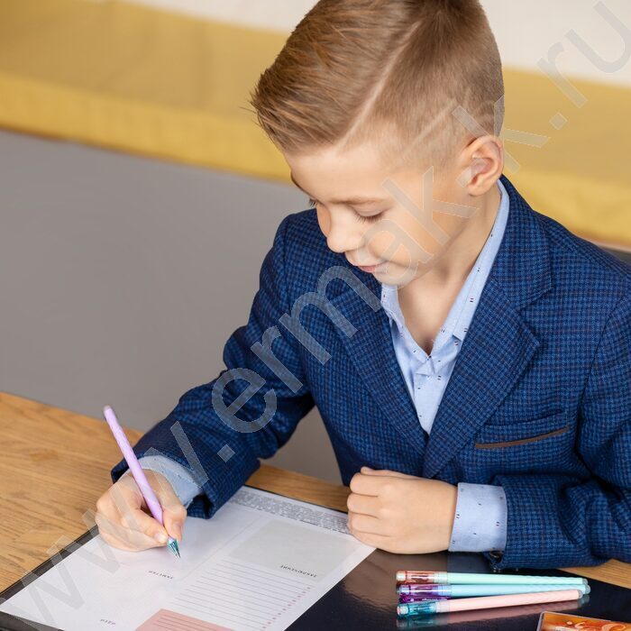 Накладка на стол 33*46см с карманом /темно-синяя | Фото 3