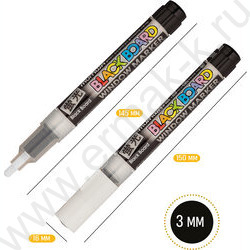 Маркер-жидкий мел /белый/ 3мм круг "Black Board Marker" /водная основа | Фото 4