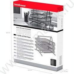 Лоток горизонтальный сетчатый (металл) Steel черный 3уровня | Фото 3