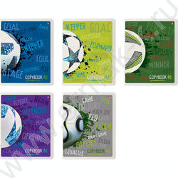 Тетрадь  48л клетка "Футбол" 5видов | Фото 1