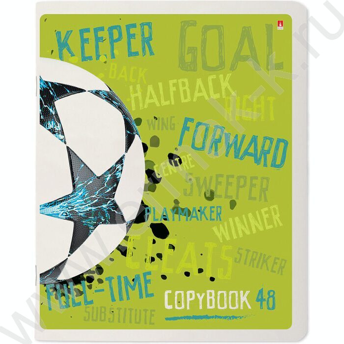 Тетрадь  48л клетка "Футбол" 5видов | Фото 2