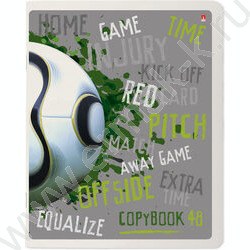 Тетрадь  48л клетка "Футбол" 5видов | Фото 5