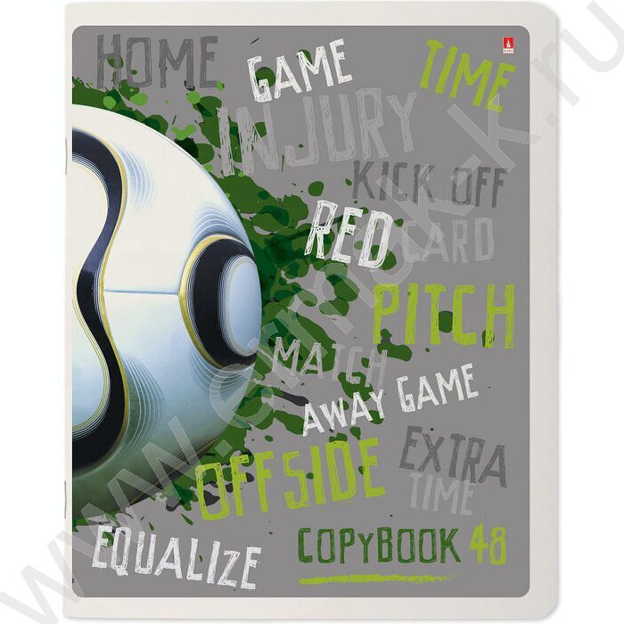 Тетрадь  48л клетка "Футбол" 5видов | Фото 5