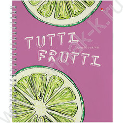 Тетрадь  48л А5+ клетка/спираль "Fresh&Fruity" ассорти | Фото 4
