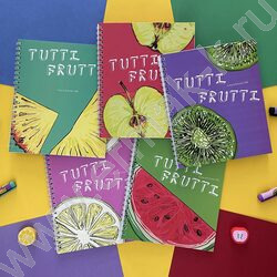 Тетрадь  48л А5+ клетка/спираль "Fresh&Fruity" ассорти | Фото 9