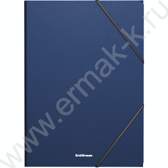 Папка на резинках Matt Classic синяя A4 | Фото 1