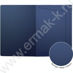 Папка на резинках Matt Classic синяя A4 | Фото 3