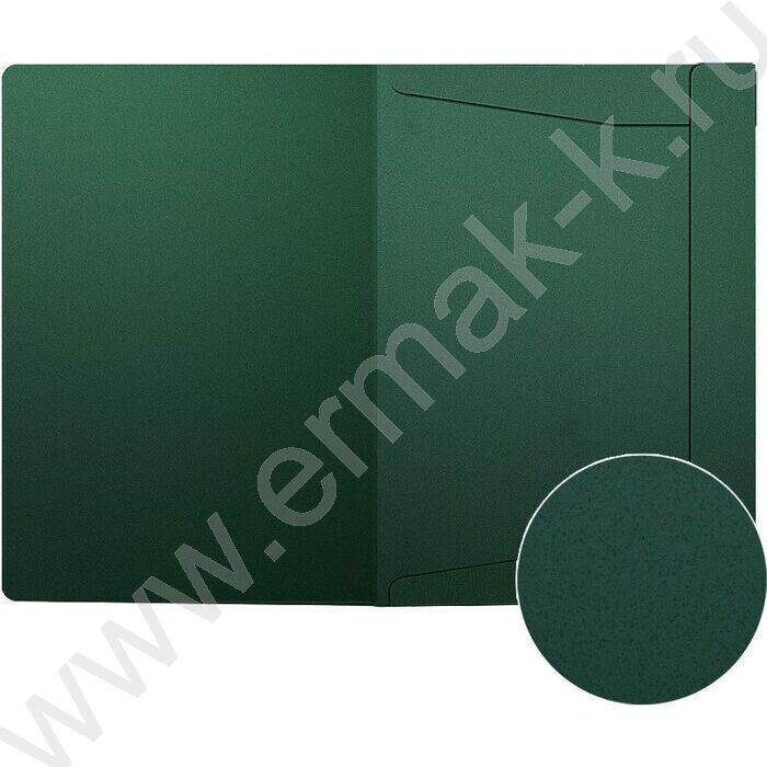 Папка на резинках Matt Classic зеленая A4 | Фото 2