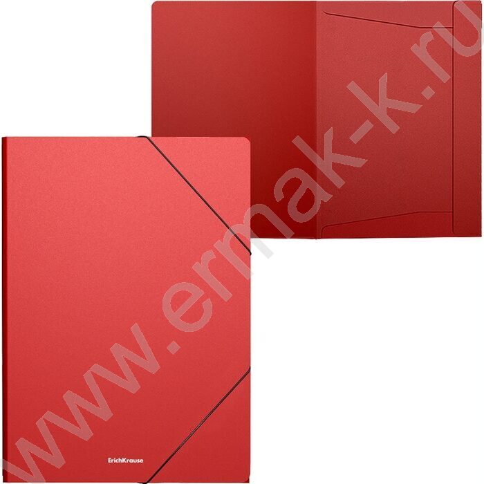 Папка на резинках Matt Classic красная A4 | Фото 3