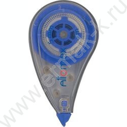 Корректирующая лента 5мм* 4м синий прозрачный корпус, фронтальный аппликатор блистер | Фото 1