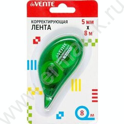 Корректирующая лента 5мм* 8м полупрозрачный корпус - ассорти, фронтальный аппликатор, карт.блист | Фото 2