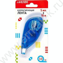 Корректирующая лента 5мм*10м полупрозрачный корпус - ассорти, фронтальный аппликатор, карт.блист | Фото 1