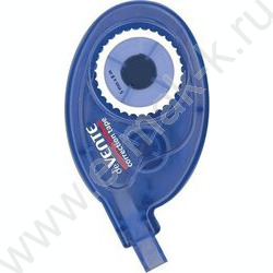 Корректирующая лента 5мм* 8м синий полупрозрачный корпус, боковой аппликатор, блистер | Фото 1