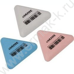 Ластик Trio треугольный синтетический каучук цветной 37*37*10мм dust-free | Фото 2