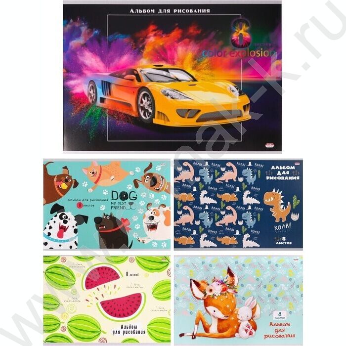Альбом д/рисования  8л "Микс" | Фото 1