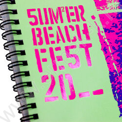 Тетрадь  96л А5 клетка/спираль "Sunny beach" /выб.лак/ | Фото 5