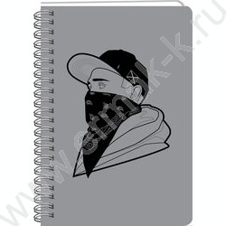 Тетрадь  80л А5 клетка/спираль/пл.обл./ LIFE STYLE. 1 | Фото 1